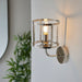 Endon 106003 Hopton 1lt Wall Bright nickel plate & clear glass 7W LED E14 (Required) - westbasedirect.com