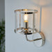 Endon 106003 Hopton 1lt Wall Bright nickel plate & clear glass 7W LED E14 (Required) - westbasedirect.com