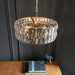 Endon 106243 Clifton 3lt Pendant Antique brass plate & clear crystal glass 3 x 6W LED E14 (Required) - westbasedirect.com