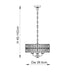 Endon 106243 Clifton 3lt Pendant Antique brass plate & clear crystal glass 3 x 6W LED E14 (Required) - westbasedirect.com