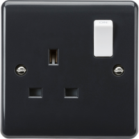 Knightsbridge PM7000 Part M 13A 1G DP Switched Socket with White Rocker
