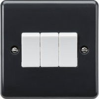 Knightsbridge PM4000 Part M 10AX 3G 2-Way Plate Switch