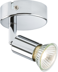 Knightsbridge NSPGU1C 230V GU10 Single Spotlight -  Chrome