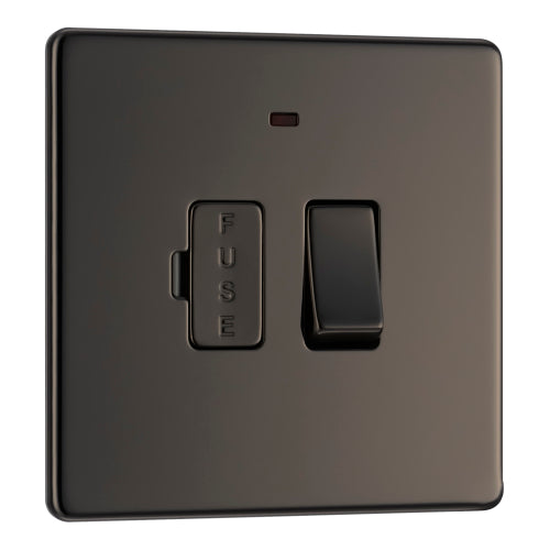 FBN52 Flatplate Screwless Switched Spur + Neon Nickel