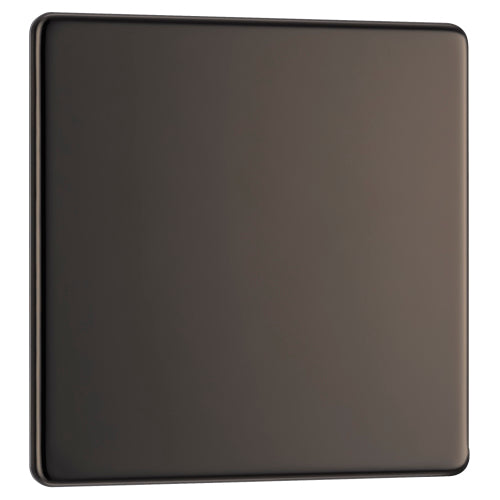 FBN94 Flatplate Screwless Single Blanking Plate Nickel