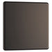 BG FBN94 Flatplate Screwless Single Blanking Plate - Black Nickel - westbasedirect.com