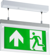 Knightsbridge EMLSUSL 230V 2W LED Suspended Double-Sided Emergency Exit Sign