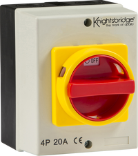 Knightsbridge IN0025 IP65 20A Rotary Isolator 4P AC (230V-415V)