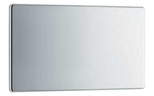 FPC95 Flatplate Screwless Double Blanking Plate Polished Chrome
