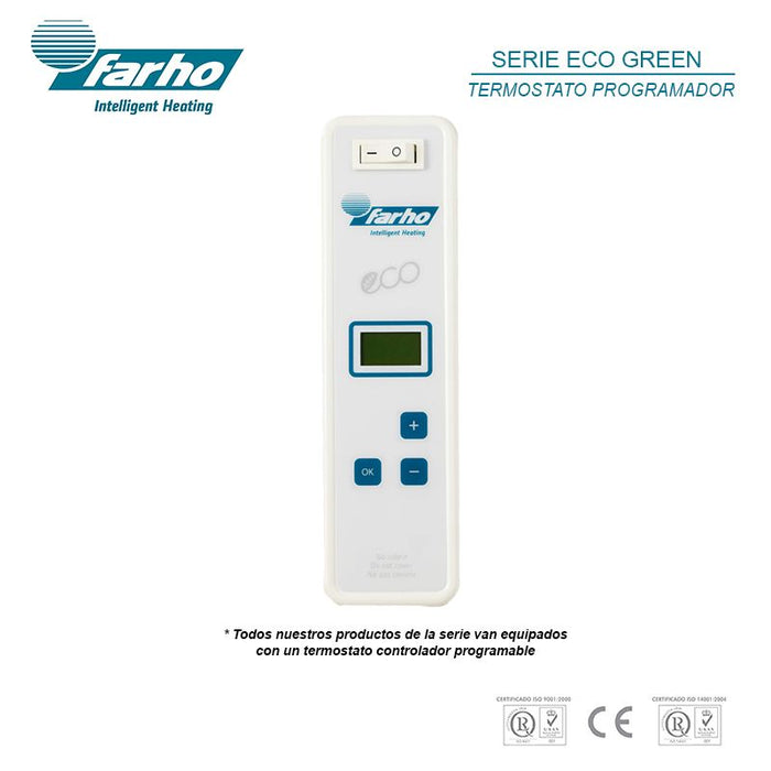 Farho ECG05 Eco Green 05 elements 550W Low Consumption Radiator, Digital and Programmable - westbasedirect.com