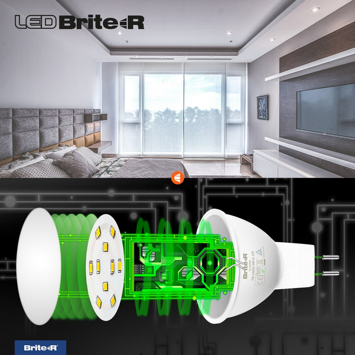 Brite-R 7W MR16 LED Bulb Cool White 6500K - westbasedirect.com