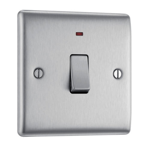 NBS31 Nexus Metal DP Switch + Neon Brushed Steel