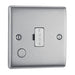 BG NBS55 Nexus Metal Unswitched Spur + Cable Outlet - Brushed Steel - westbasedirect.com