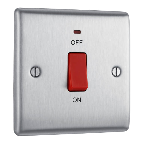 NBS74 Nexus Metal DP Single Plate + Neon Brushed Steel