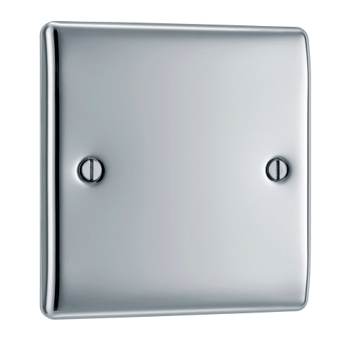 NPC94 Nexus Metal Single Blanking Plate Polished Chrome