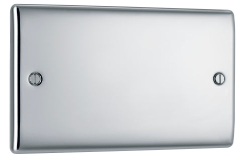 NPC95 Nexus Metal Double Blanking Plate Polished Chrome