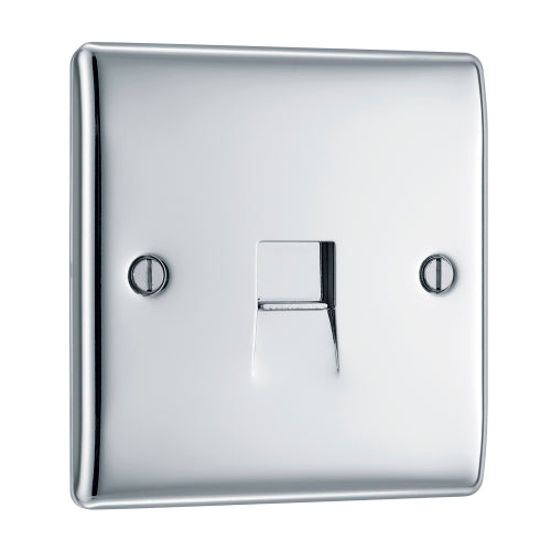 NPCBTM1 Nexus Metal Master Telephone Socket Polished Chrome