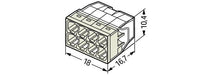 Wago 2273-208 8-Conductor Compact Push Wire Connector Terminal Block Grey (50 Full Box) - westbasedirect.com