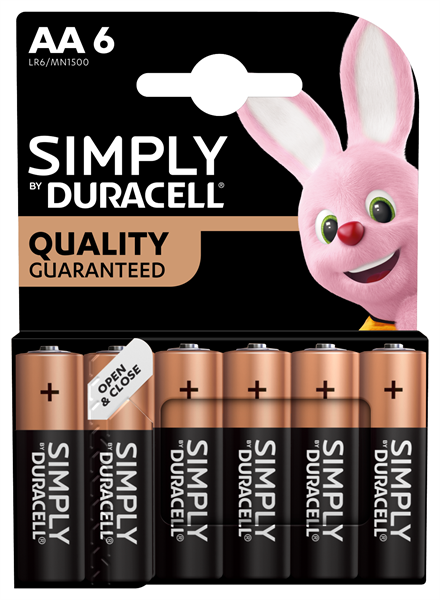 Duracell SIMPLY AA LR6 | 6 Pack - westbasedirect.com