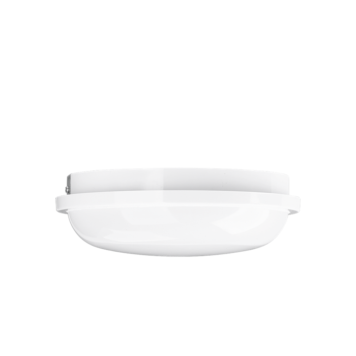 Aurora Utilite EN-BH120/40 220-240V 20W IP65 2050lm IK06 Polycarbonate Round LED Bulkhead White 4000K - westbasedirect.com