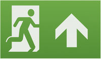 Knightsbridge EMEXITL2 Running Man Legend with Upward Facing Arrow (Kit of 2) for EMEXIT/EMLREC/EMLSUS/EMXST
