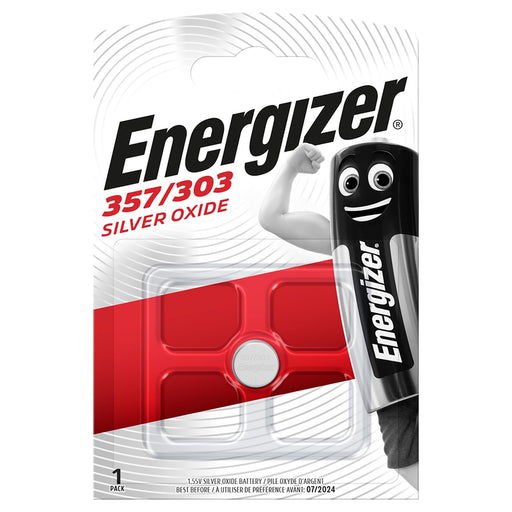 Energizer E300790200 Silver Oxide 357/303 | 1 Pack - westbasedirect.com