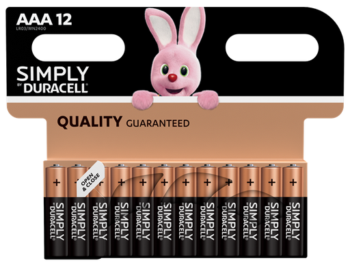 Duracell SIMPLY AAA LR03 | 12 Pack - westbasedirect.com