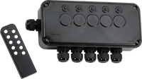 Knightsbridge OP665GBK Weatherproof IP66 13A 5G Remote Controlled Switch Box