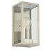 Endon 53803 Oxford 1lt Wall Brushed stainless steel & clear glass 28W E27 Eco GLS (Required) - westbasedirect.com