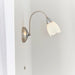 Endon 124-1 Petal 1lt Wall Satin chrome plate & opal glass 40W E14 golf (Required) - westbasedirect.com