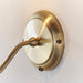 Endon 180-1AN Trafford 1lt Wall Antique brass plate 6W LED E14 (Required) - westbasedirect.com