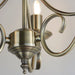 Endon 2030-3AN Bernice 3lt Pendant Antique brass plate 3 x 60W E14 candle (Required) - westbasedirect.com