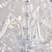 Endon 308-8CL Clarence 8lt Pendant Clear acrylic & chrome plate 8 x 60W E14 candle (Required) - westbasedirect.com