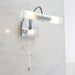 Endon 447 Shore 2lt Wall Chrome plate & clear/frosted glass 2 x 33W G9 clear capsule (Required) - westbasedirect.com