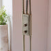 Endon MONACO-AN Monaco 2lt Floor Antique brass plate & frosted glass 230W R7s tungsten (117mm) & 33W G9 clear capsule (Required) - westbasedirect.com