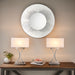 Endon 96930-TLCH Epalle 1lt Table Chrome plate & white fabric 60W E14 candle (Required) - westbasedirect.com