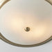Endon 91121 Atlas 2lt Flush Antique brass plate & frosted glass 2 x 40W E27 GLS (Required) - westbasedirect.com