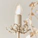 Endon LULLABY-3CR Lullaby 3lt Pendant Cream/br gold paint & clear/pearl acrylic 3 x 60W E14 candle (Required) - westbasedirect.com