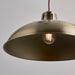 Endon POLKA-AB Polka 1lt Pendant Antique brass plate 60W E27 GLS (Required) - westbasedirect.com