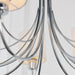 Endon PHANTOM-7CH Phantom 7lt Pendant Chrome plate & white fabric 7 x 40W E14 candle (Required) - westbasedirect.com