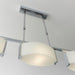 Endon CLEF-BAR-3CH Clef 3lt Semi flush Chrome plate & white glass 3 x 33W G9 clear capsule (Required) - westbasedirect.com