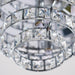 Endon MOTOWN-4CH Motown 4lt Flush Chrome plate & clear crystal 4 x 33W G9 clear capsule (Required) - westbasedirect.com