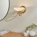 Endon CAGNEY-1WBAB Cagney 1lt Wall Antique brass plate & white glass 33W G9 clear capsule (Required) - westbasedirect.com