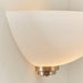 Endon WELLES-1WBSC Welles 1lt Wall Satin chrome plate & white glass 60W E27 GLS (Required) - westbasedirect.com