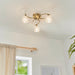 Endon BOYER-3AB Boyer 3lt Semi flush Antique brass plate & clear glass 3 x 33W G9 clear capsule (Required) - westbasedirect.com