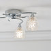 Endon BOYER-3CH Boyer 3lt Semi flush Chrome plate & clear glass 3 x 33W G9 clear capsule (Required) - westbasedirect.com