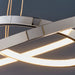 Endon KLINE-2CH Kline 1lt Pendant Chrome plate & frosted acrylic 28W LED tape module (SMD 2835) Warm White - westbasedirect.com