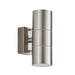 Endon EL-40095 Canon 2lt Wall Polished stainless steel & clear glass 2 x 35W GU10 reflector (Required) - westbasedirect.com