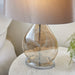 Endon KEW-TLGO Kew 1lt Table Gold tinted glass & mink fabric 10W LED E27 (Required) - westbasedirect.com