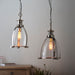Endon EH-STORNI-L Storni 1lt Pendant Polished nickel plate & clear glass 40W E27 GLS (Required) - westbasedirect.com